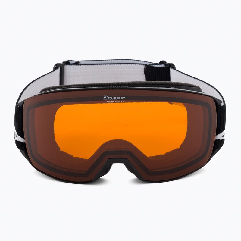 Gogle narciarskie Alpina Nakiska black matte/orange 2