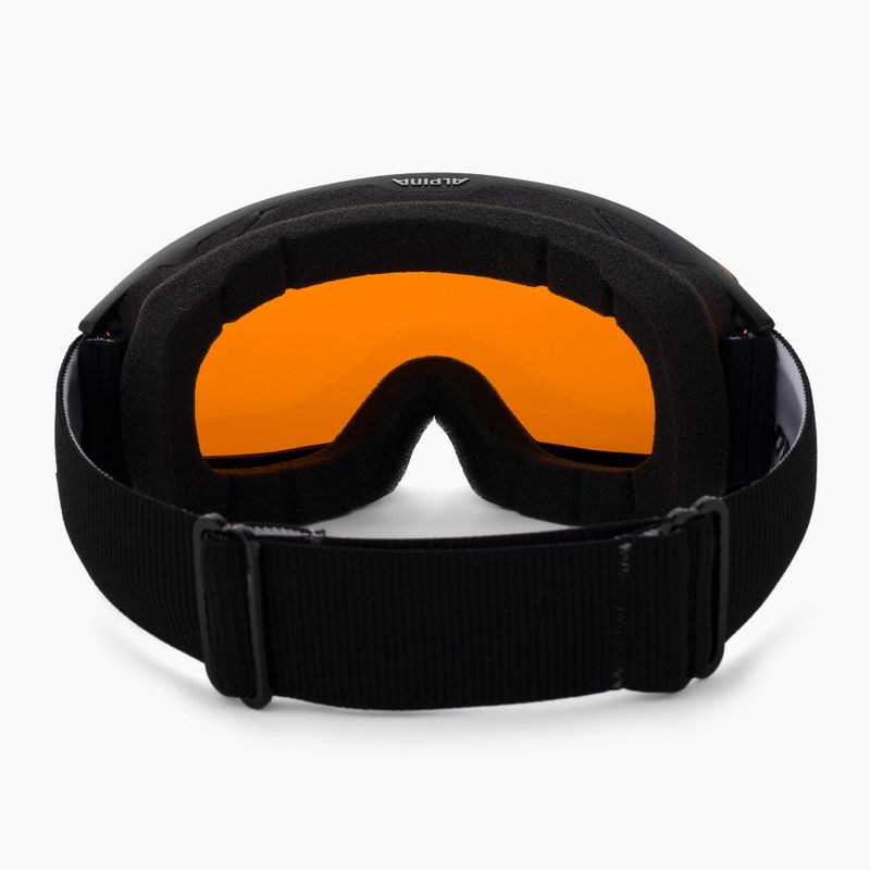 Gogle narciarskie Alpina Nakiska black matte/orange 3