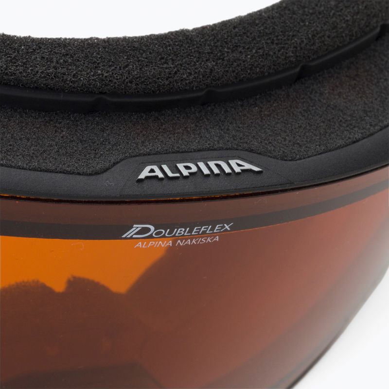 Gogle narciarskie Alpina Nakiska black matte/orange 5