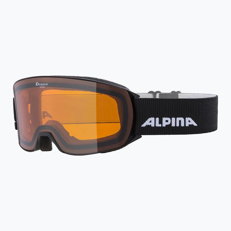 Gogle narciarskie Alpina Nakiska black matte/orange 6