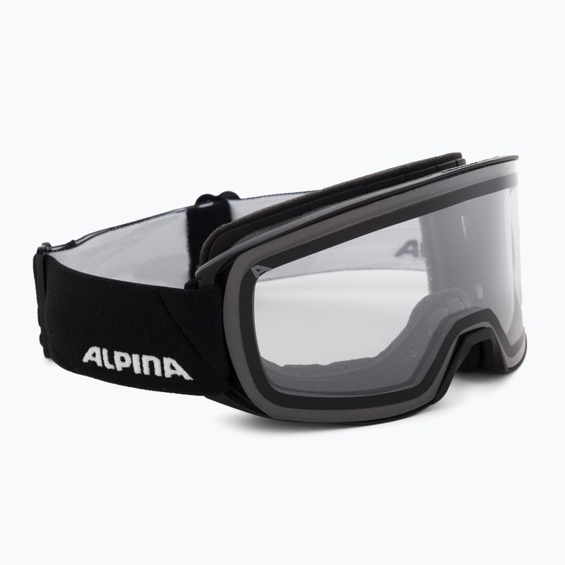Gogle narciarskie Alpina Nakiska black 2024 matte/clear