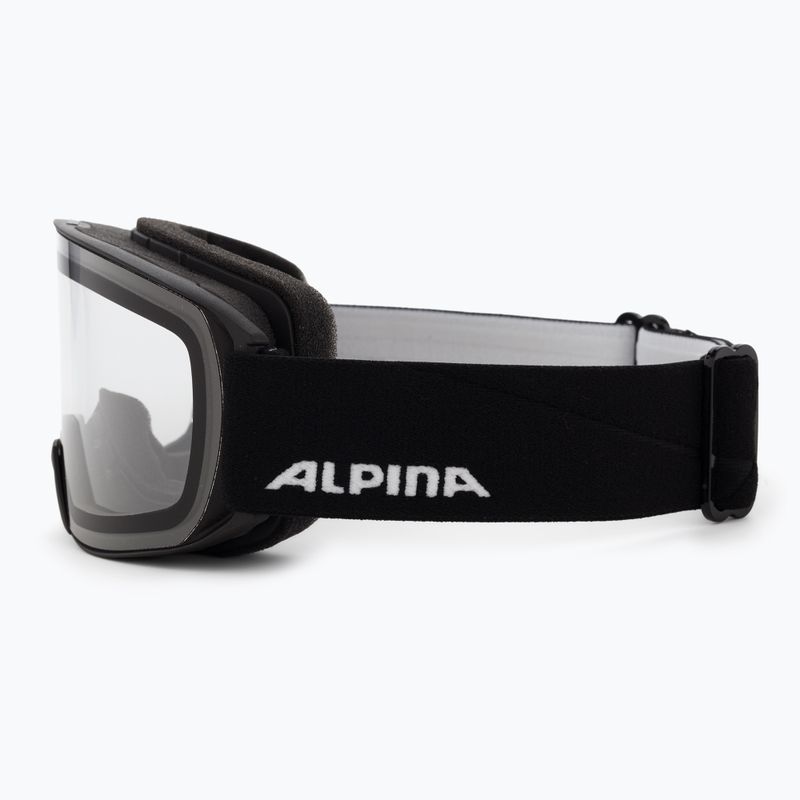 Gogle narciarskie Alpina Nakiska black 2024 matte/clear 4