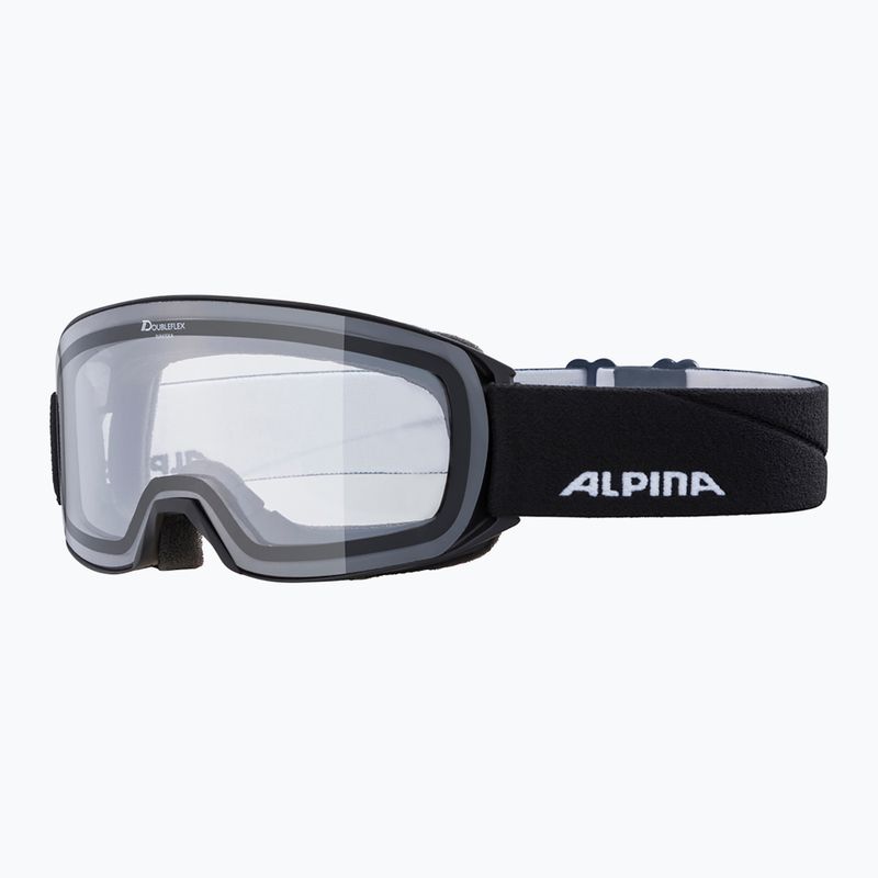 Gogle narciarskie Alpina Nakiska black 2024 matte/clear 6