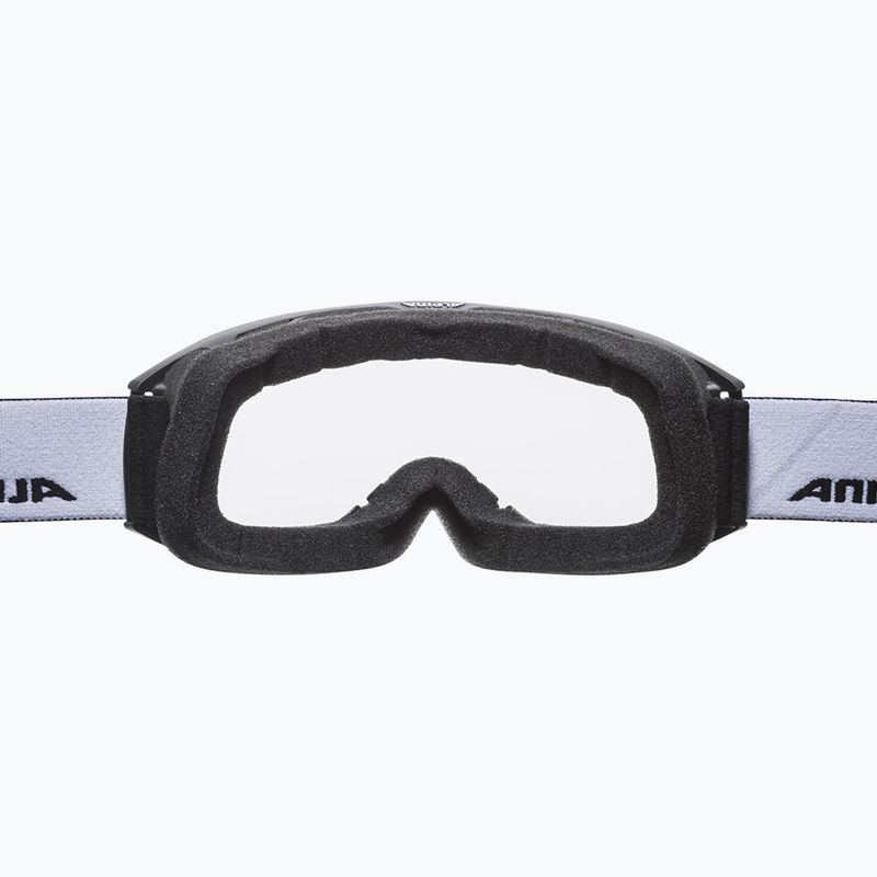 Gogle narciarskie Alpina Nakiska black 2024 matte/clear 8