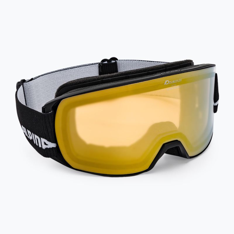 Gogle narciarskie Alpina Nakiska Q-Lite black matt/gold