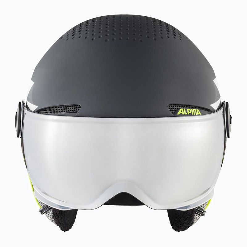 Kask narciarski dziecięcy Alpina Zupo Visor Q-Lite charcoal/neon matt 10