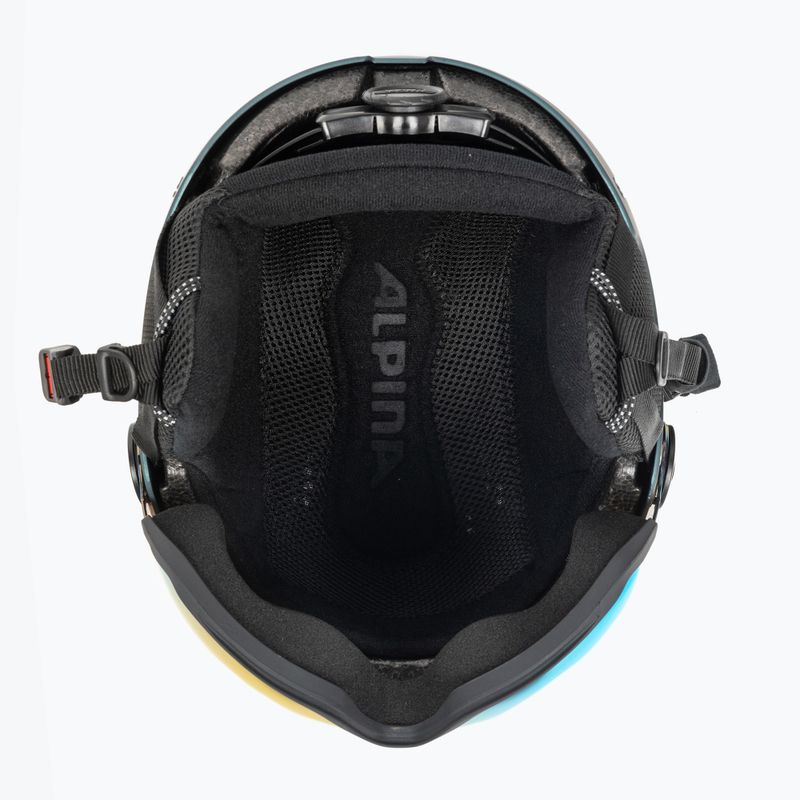 Kask narciarski Alpina Arber Visor Q-Lite petrol/green matt 5