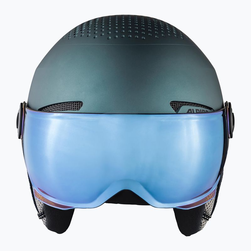 Kask narciarski Alpina Arber Visor Q-Lite petrol/green matt 11