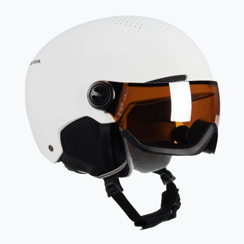 Kask narciarski Alpina Arber Visor Q-Lite white matt