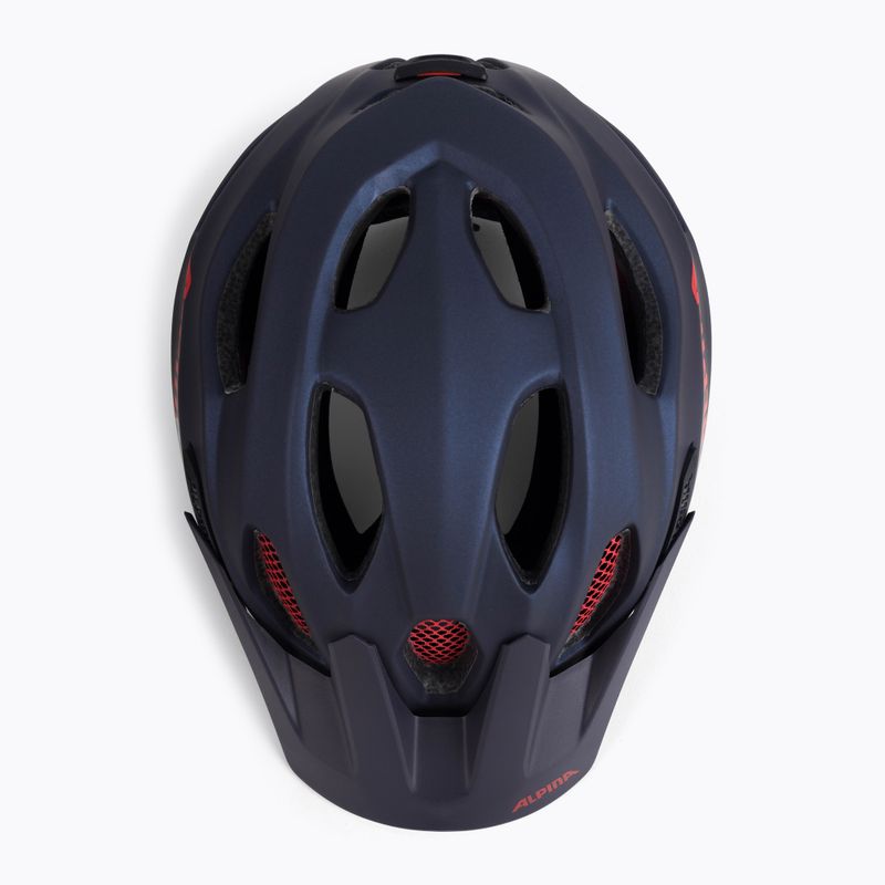 Kask rowerowy dziecięcy Alpina Carapax indigo matte 6