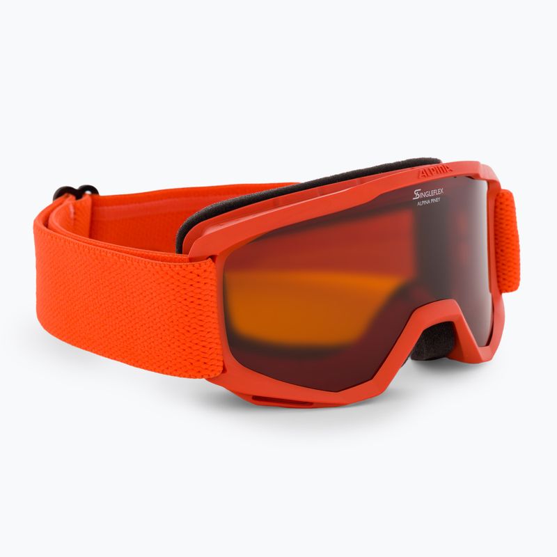 Gogle narciarskie dziecięce Alpina Piney pumpkin matt/ orange