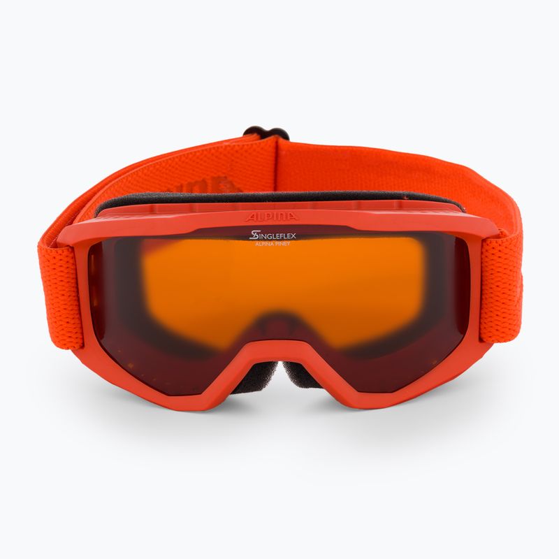 Gogle narciarskie dziecięce Alpina Piney pumpkin matt/ orange 2