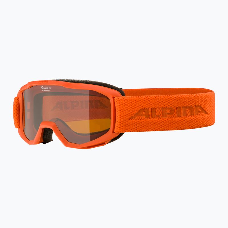 Gogle narciarskie dziecięce Alpina Piney pumpkin matt/ orange 6