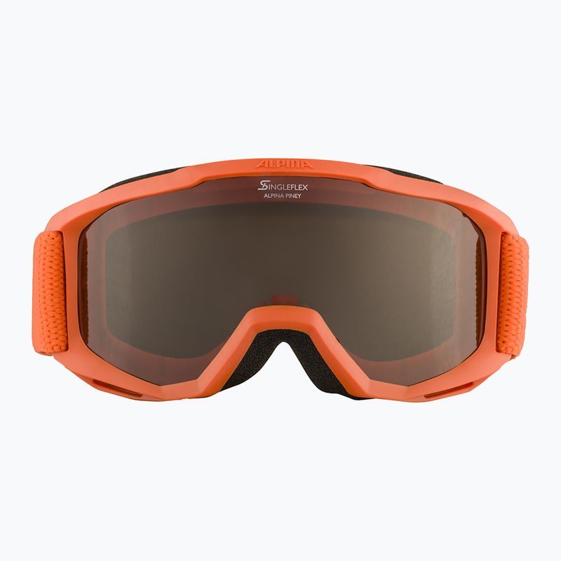 Gogle narciarskie dziecięce Alpina Piney pumpkin matt/ orange 7