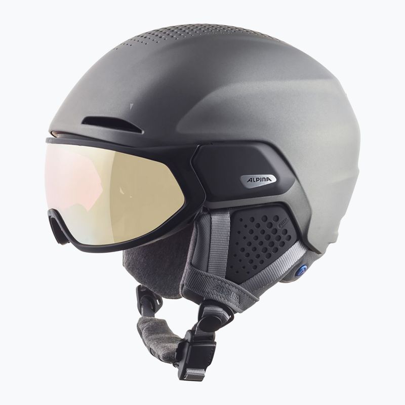 Kask narciarski Alpina Alto QV gunmetal matt 11