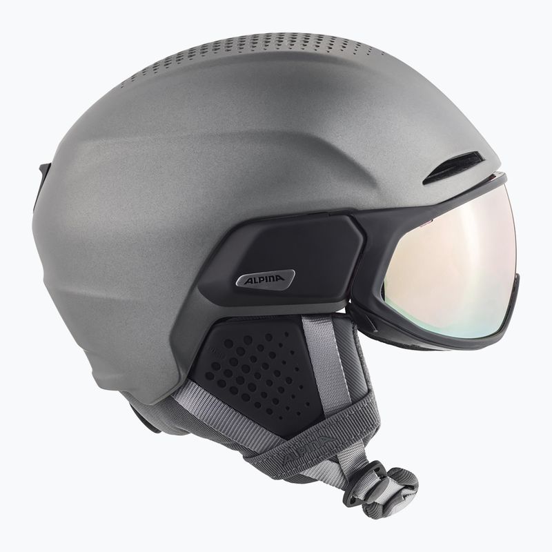 Kask narciarski Alpina Alto QV gunmetal matt 14