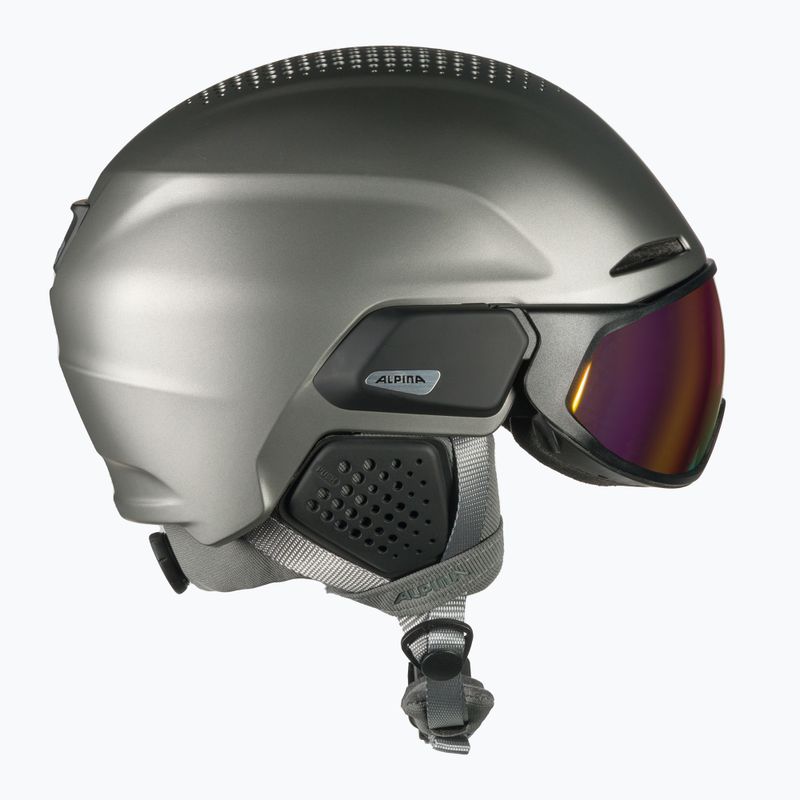 Kask narciarski Alpina Alto QV gunmetal matt 4