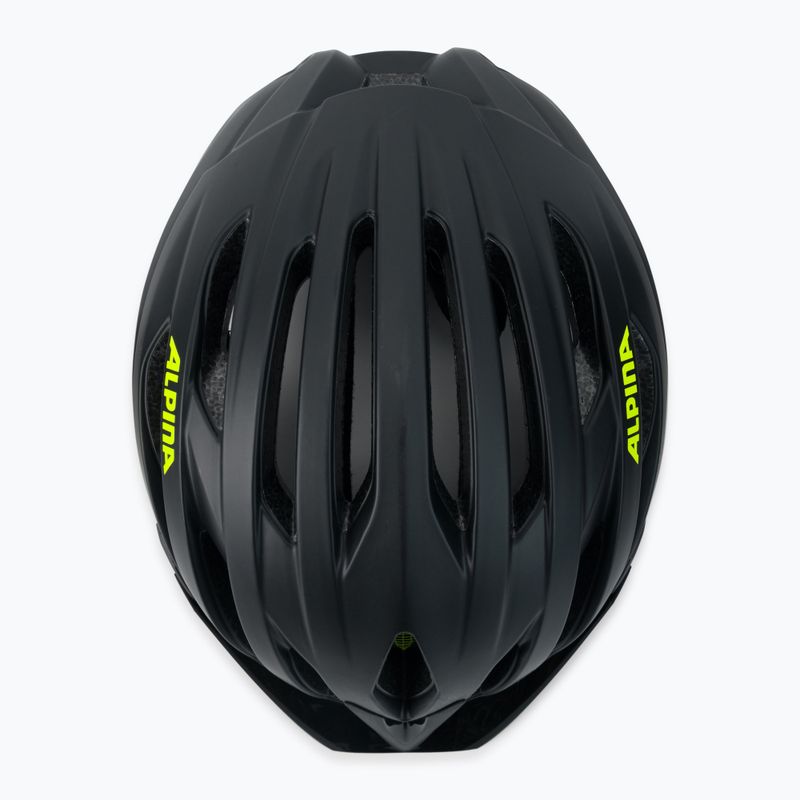 Kask rowerowy Alpina Parana black/neon yellow matte 6