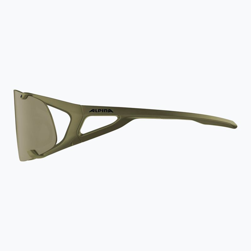 Okulary przeciwsłoneczne Alpina Hawkeye Q-Lite olive matt/silver mirror 3