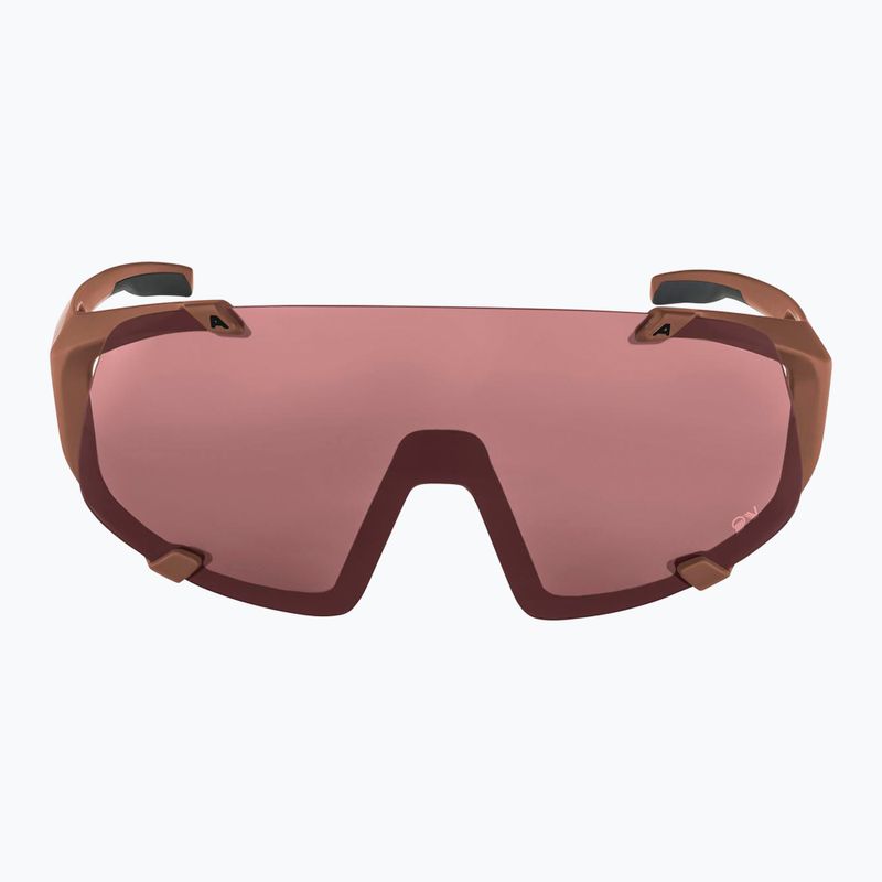 Okulary przeciwsłoneczne Alpina Hawkeye Q-Lite brick matt/black red mirror 2