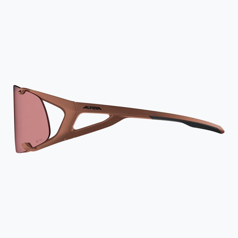 Okulary przeciwsłoneczne Alpina Hawkeye Q-Lite brick matt/black red mirror 3