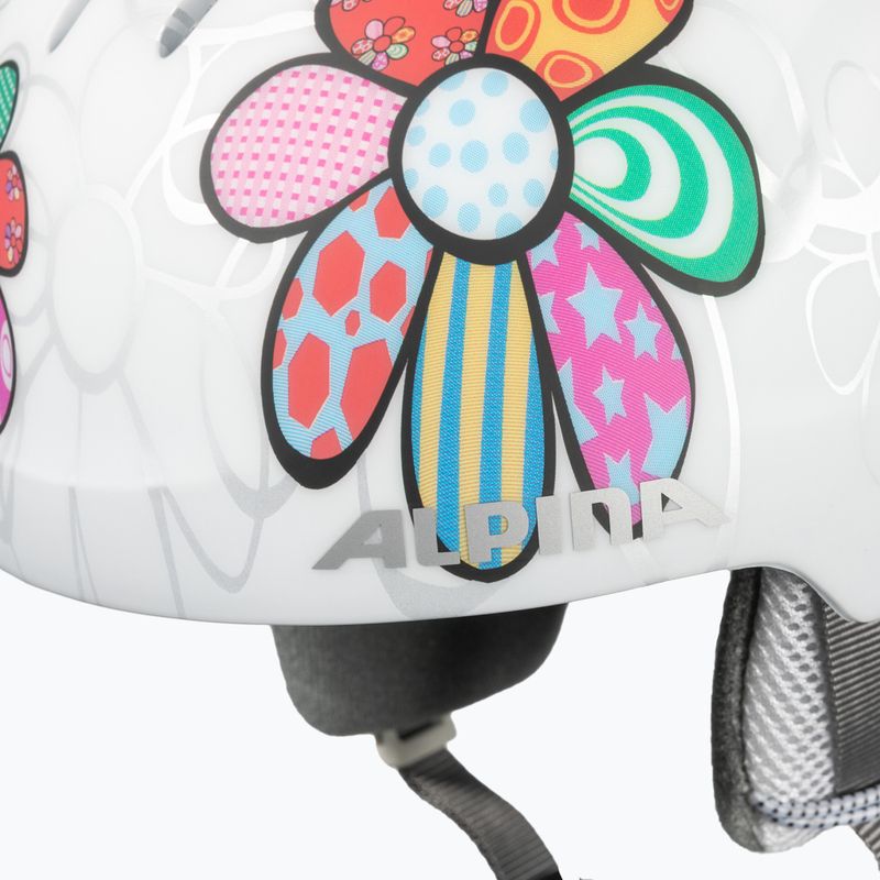 Kask narciarski dziecięcy Alpina Pizi patchwork/flower matt 8