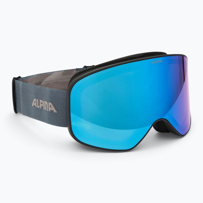 Gogle narciarskie Alpina Slope Q-Lite black/ dirblue matt/ blue