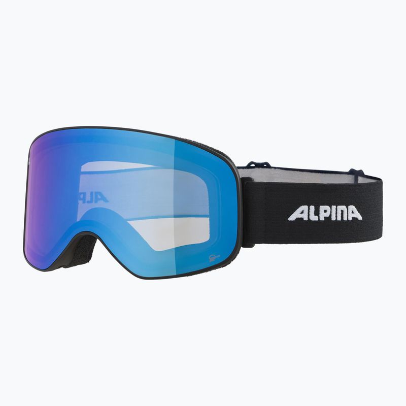 Gogle narciarskie Alpina Slope Q-Lite black matt/ blue