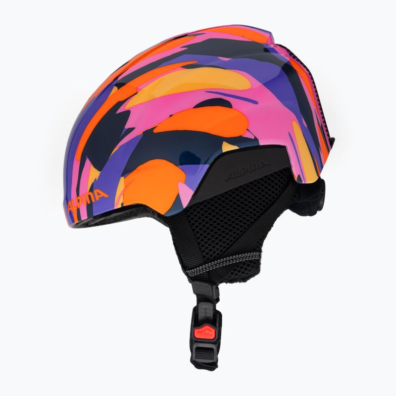 Kask narciarski dziecięcy Alpina Pizi pink orange/blue gloss 5