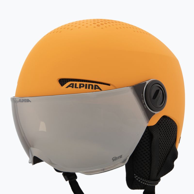 Kask narciarski dziecięcy Alpina Zupo Visor Q-Lite burned/ yellow matt 8