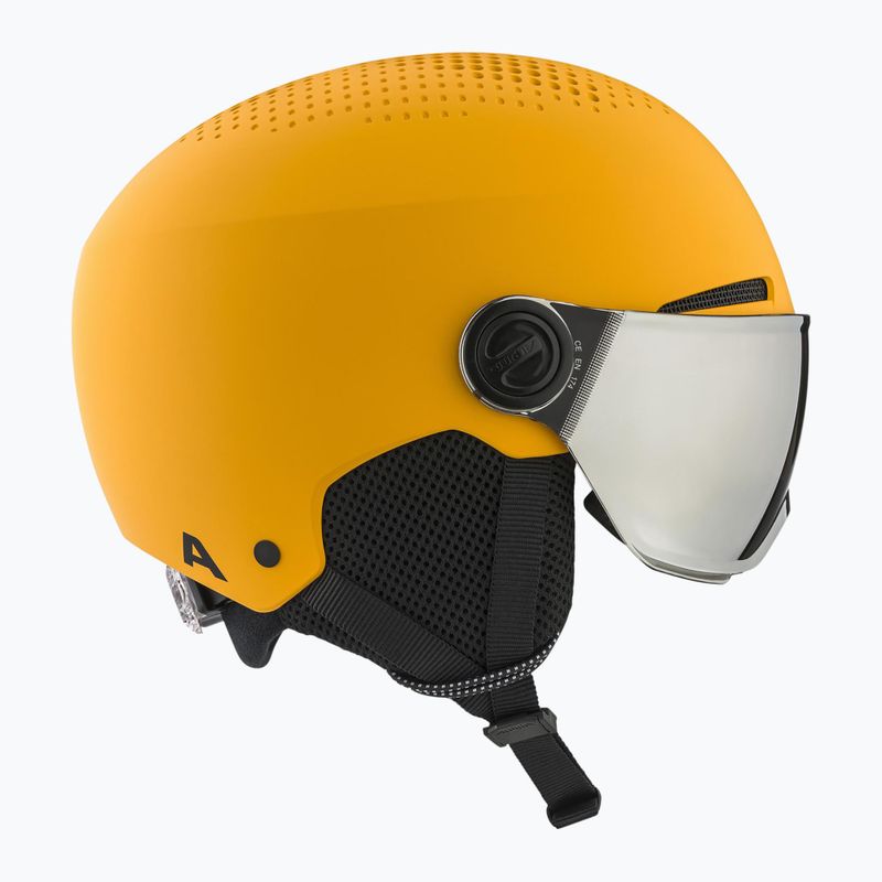 Kask narciarski dziecięcy Alpina Zupo Visor Q-Lite burned/ yellow matt 4