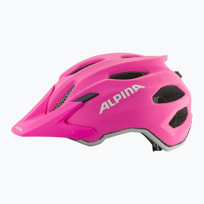 Kask rowerowy dziecięcy Alpina Carapax shocking pink matte 2