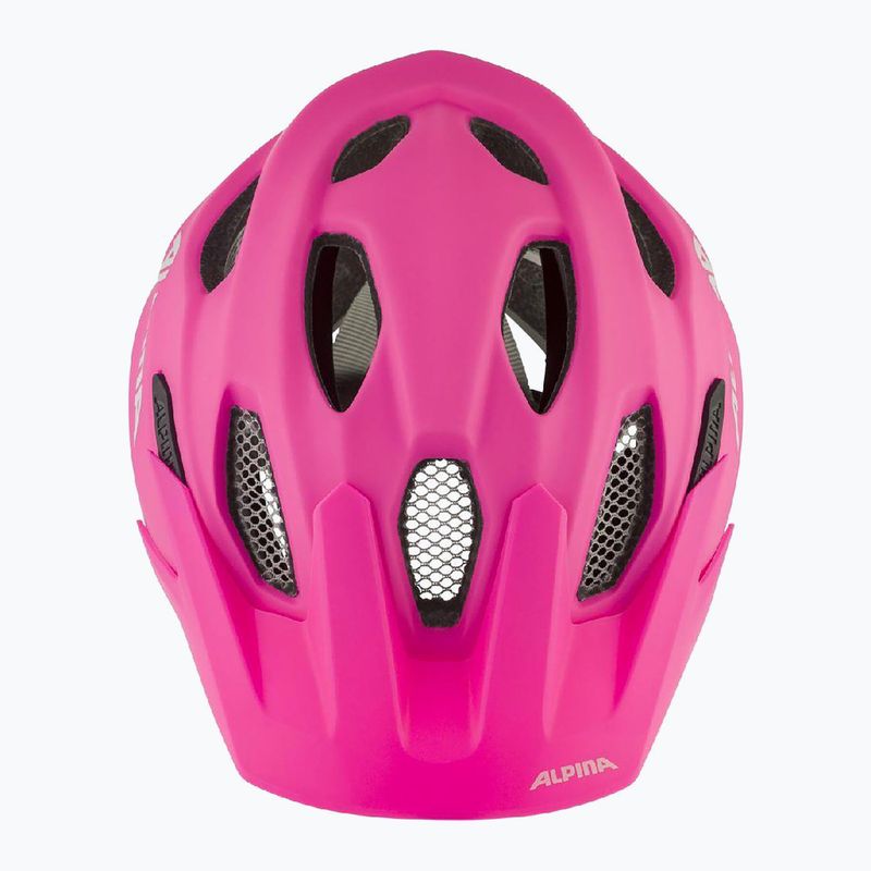 Kask rowerowy dziecięcy Alpina Carapax shocking pink matte 3