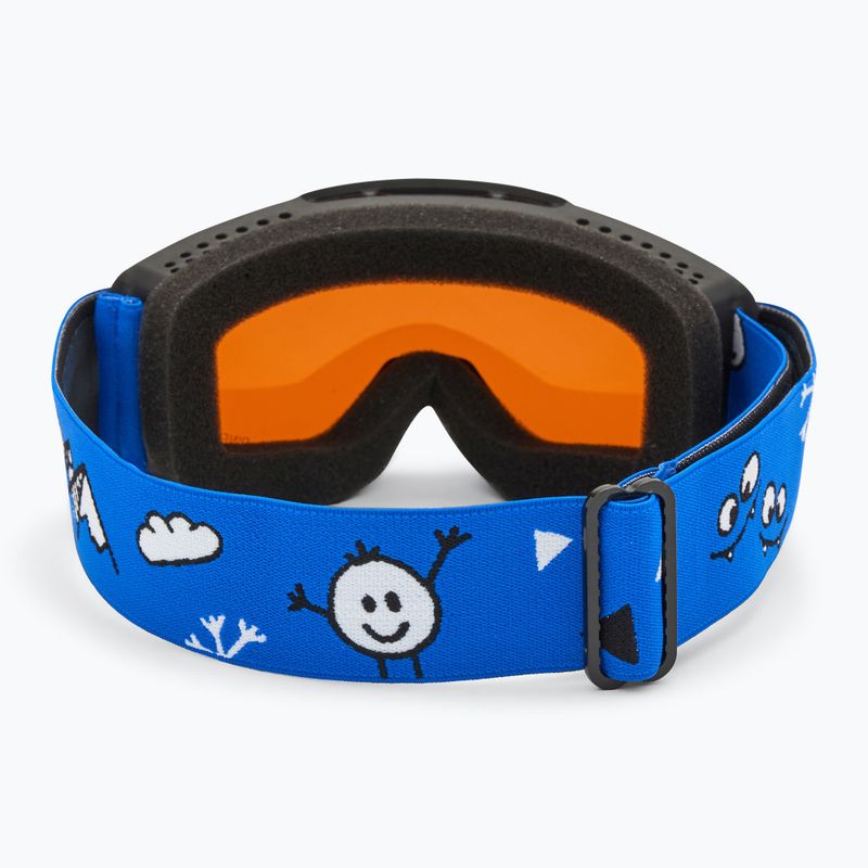 Gogle narciarskie dziecięce Alpina Piney black/ blue matt/ orange 3