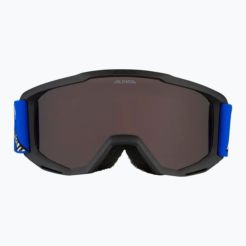 Gogle narciarskie dziecięce Alpina Piney black/ blue matt/ orange 6