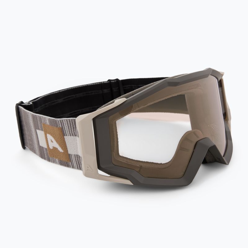 Gogle rowerowe Alpina Circus Q-Lite sand matt/ gold mirro/ clear 2