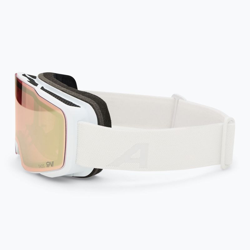 Gogle narciarskie Alpina Taos QV white matt/ gold 4