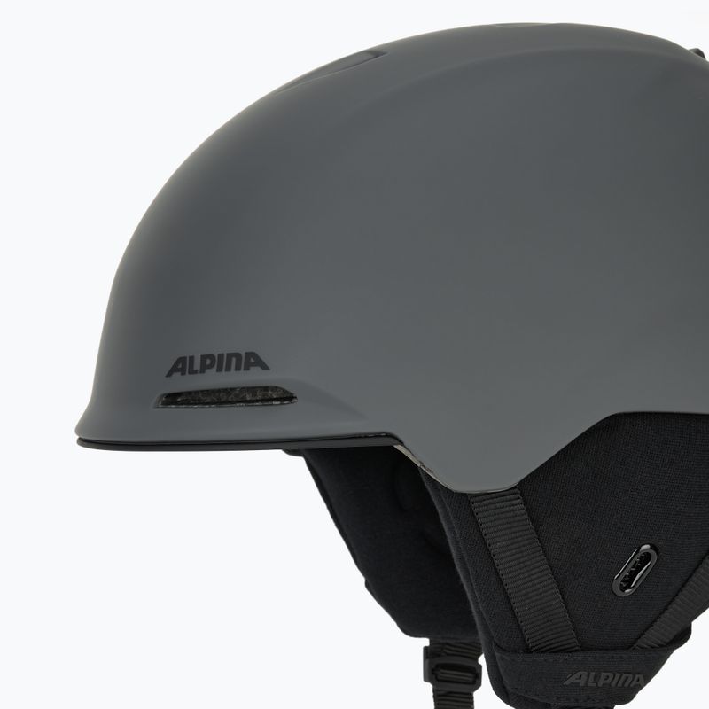 Kask narciarski Alpina Brix midnight/ grey matt 7