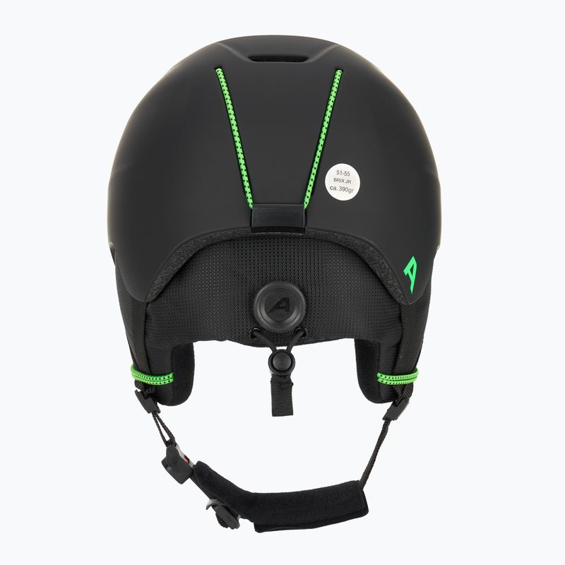 Kask narciarski dziecięcy Alpina Brix black/ neon matt 4