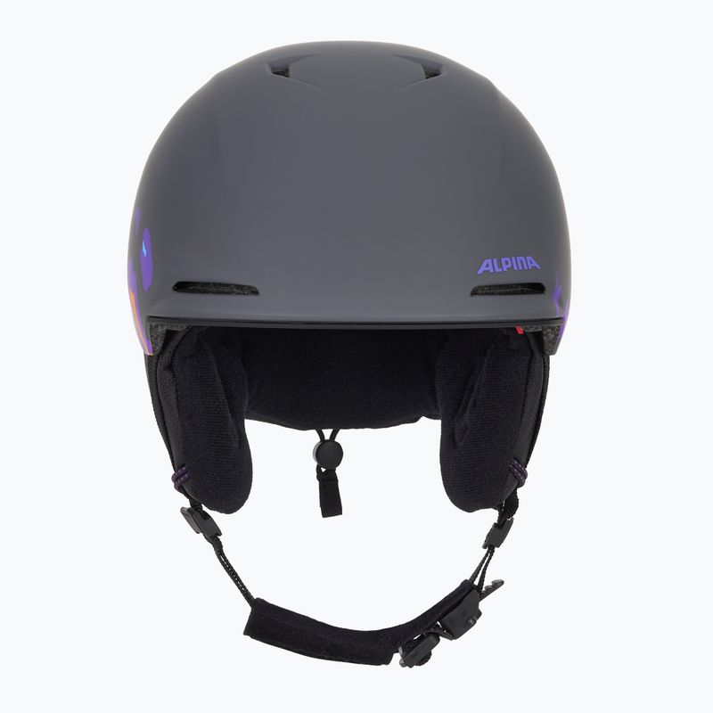 Kask narciarski dziecięcy Alpina Brix midnight/ grey leo matt 2