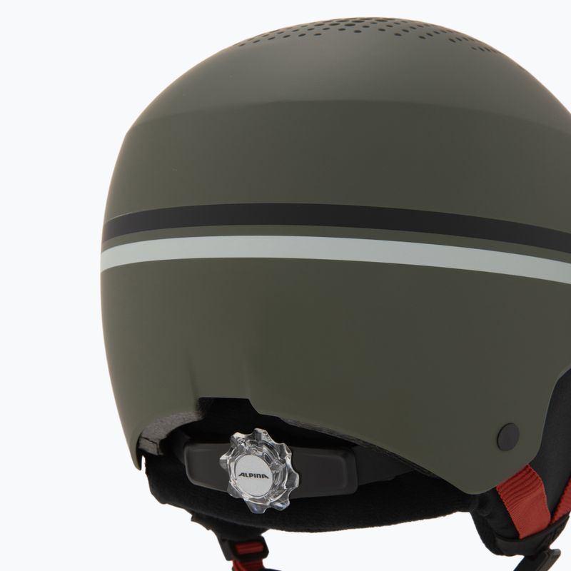 Kask narciarski dziecięcy Alpina Zupo Visor Q-Lite olive/ red matt 8