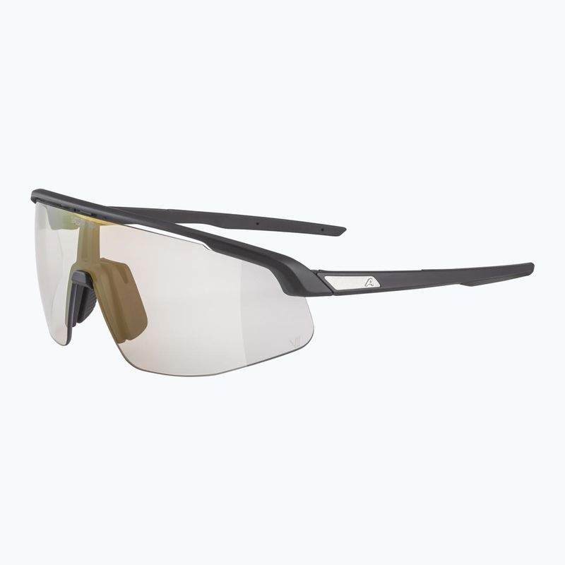 Okulary przeciwsłoneczne Alpina Turbo Pro V black matt/ clear to grey flash red 6