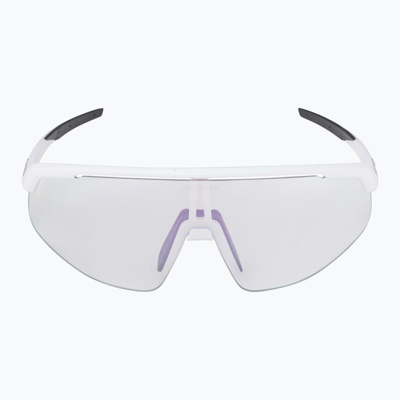 Okulary przeciwsłoneczne Alpina Turbo Pro V white matt/ clear to grey flash pink 7