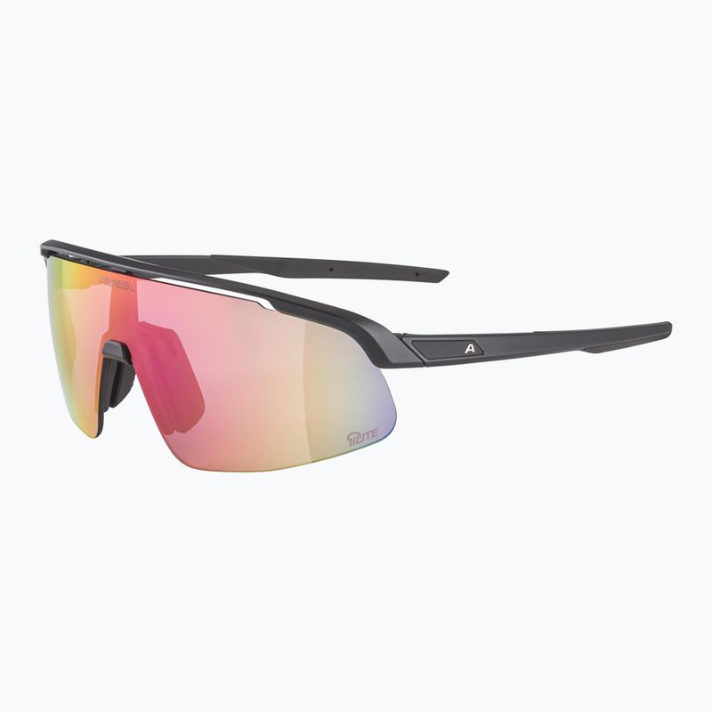 Okulary przeciwsłoneczne Alpina Turbo Pro S Q-Lite black metalic matt/ pink mirror 5