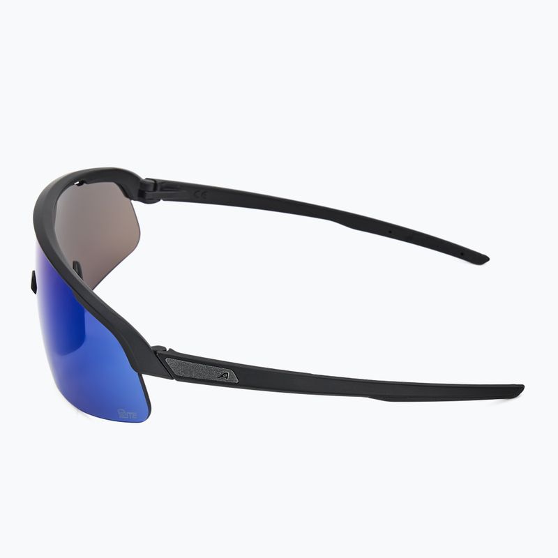 Okulary przeciwsłoneczne Alpina Turbo Pro S Q-Lite black matt/ blue mirror 4