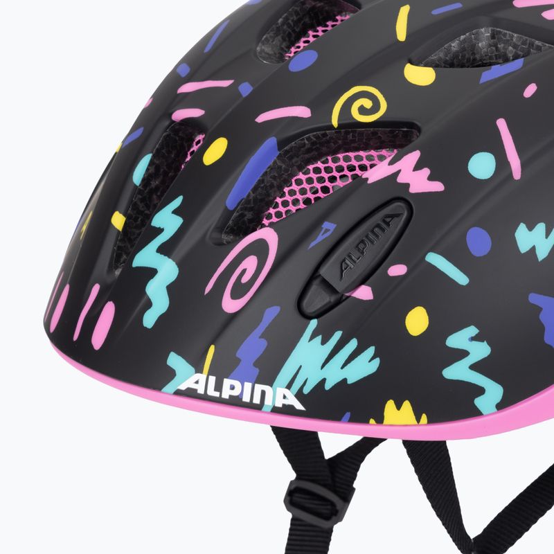 Kask rowerowy dziecięcy Alpina Ximo Flash black confetti matt 7