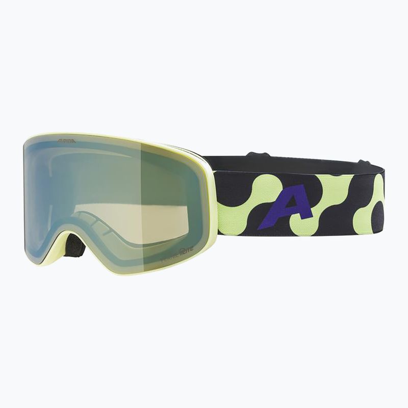 Gogle narciarskie dziecięce Alpina Fernie Q-Lite sunny/lime matt