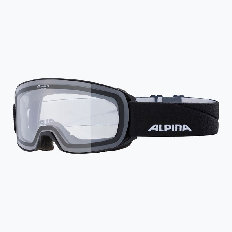 Gogle narciarskie Alpina Nakiska black matte/clear