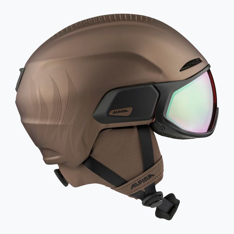 Kask narciarski Alpina Oro QV Mips sepia metallic 2