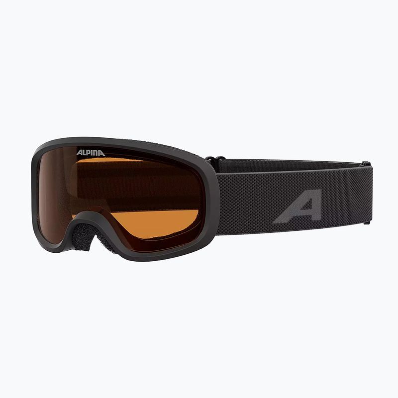 Gogle narciarskie dziecięce Alpina Piney 2.0 black matte/orange